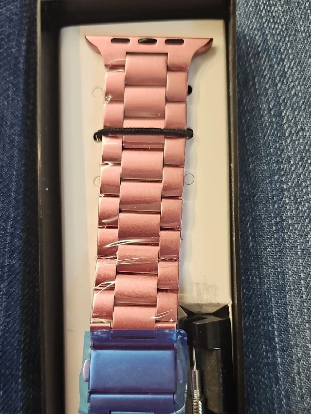 Rose Gold Stainless Steel Link Band for Smartwatch